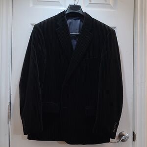Tommy Hilfiger Black Velvet Pinstripe Blazer